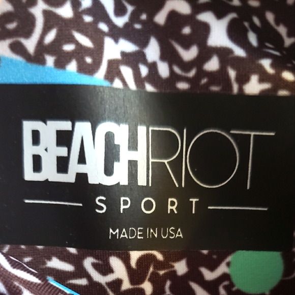 Beach Riot Sport Woman Leggings Black Bright Flex Colors Luxury Quality Med NWT - Picture 6 of 8